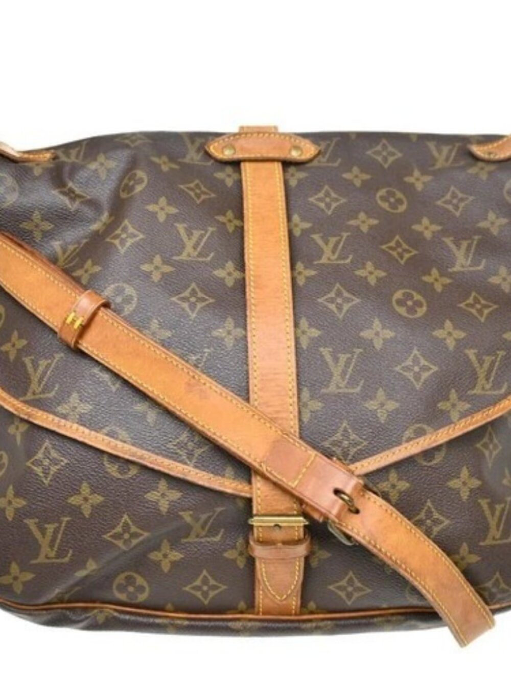 Best05 LOUIS VUITTON SAUMUR 35 SHOULDER BAG MONOGRAM M42254 8904VI BQ00826